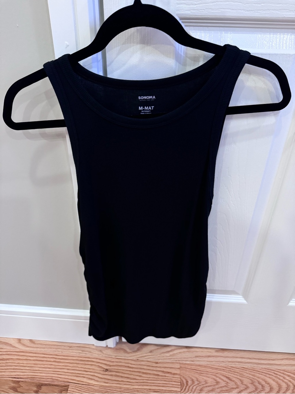 Sonoma Women’s Maternity Black Ribbed Tank Top